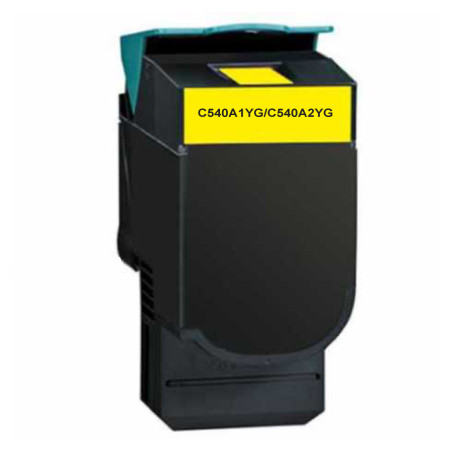 TONER REMANUFACTURE LEXMARK 540-REMPLACE C540A1YG/C540A2YG JAUNE