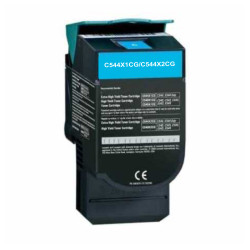 TONER REMANUFACTURE LEXMARK 544X-REMPLACE C544X1CG/C544X2CG CYAN