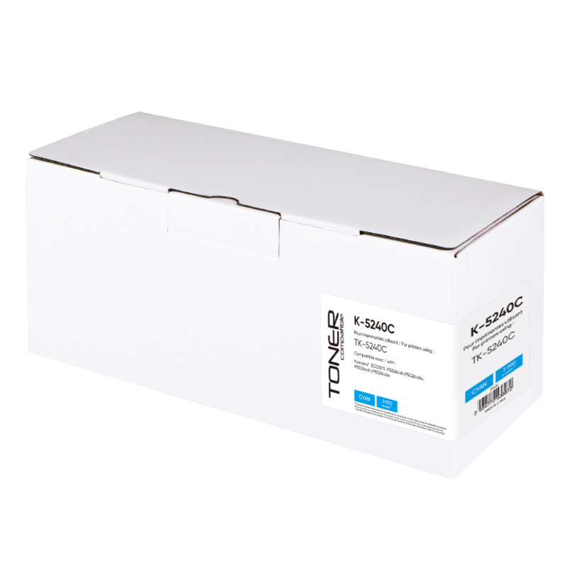 TONER COMPATIBLE KYOCERA TK5240-REMPLACE 1T02R7CNL0 CYAN