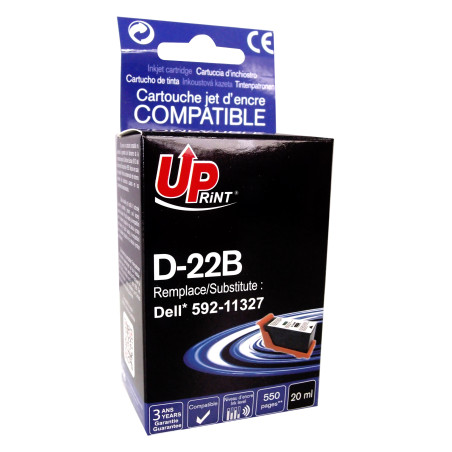 UPRINT CARTOUCHE COMPATIBLE DELL 21/22-REMPLACE 59211327 NOIR