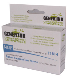 GENER'INK E-18XLY Y CARTOUCHE COMPATIBLE AVEC EPSON T18XL - T1814