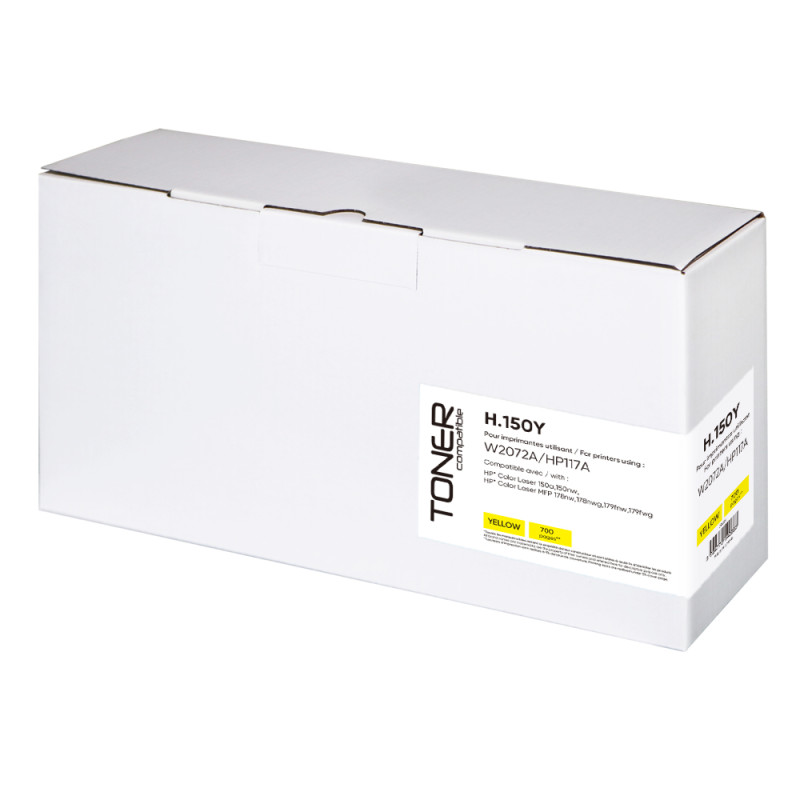 TONER COMPATIBLE HP 117A-REMPLACE W2072 JAUNE