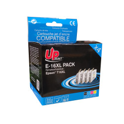 UPRINT PACK 4 CARTOUCHES COMPATIBLE EPSON 16XL-REMPLACE C13T16364011 N