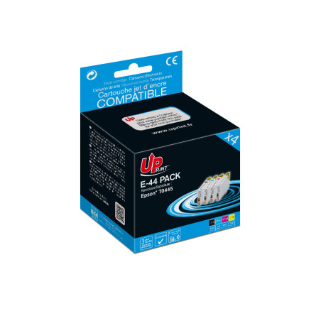 UPRINT PACK 4 CARTOUCHES COMPATIBLE EPSON T0445-REMPLACE C13T04454010