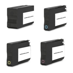 PACK 4 CARTOUCHES COMPATIBLE HP N°953XL-REMPLACE 3HZ52AS N/C/M/J