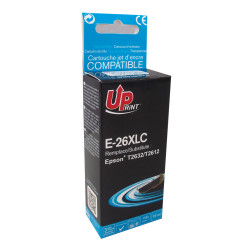 UPRINT CARTOUCHE COMPATIBLE EPSON 26XL-REMPLACE C13T26324012 CYAN