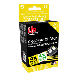 UPRINT PACK 2 CARTOUCHES REMANUFACTUREES CANON PG560/CL561XL-REMPLACE
