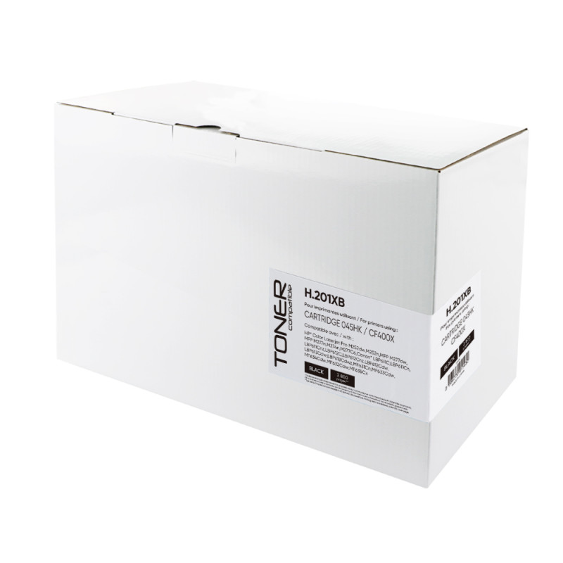 TONER COMPATIBLE HP/CANON 201X SANS NIVEAU-REMPLACE 045H/CF400X NOIR