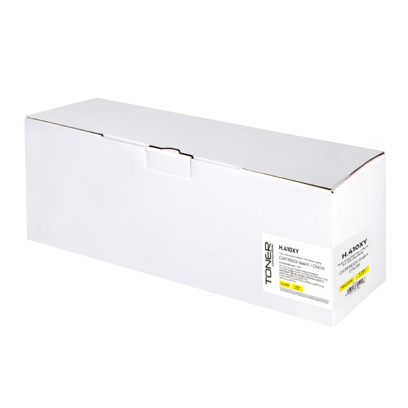 TONER COMPATIBLE HP/CANON 410X/046H SANS NIVEAU-REMPLACE CF412X JAUNE