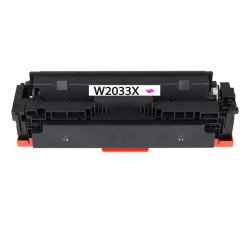 TONER COMPATIBLE HP 415X PUCE NEUVE AVEC NIVEAU-REMPLACE W2033X MAGENT