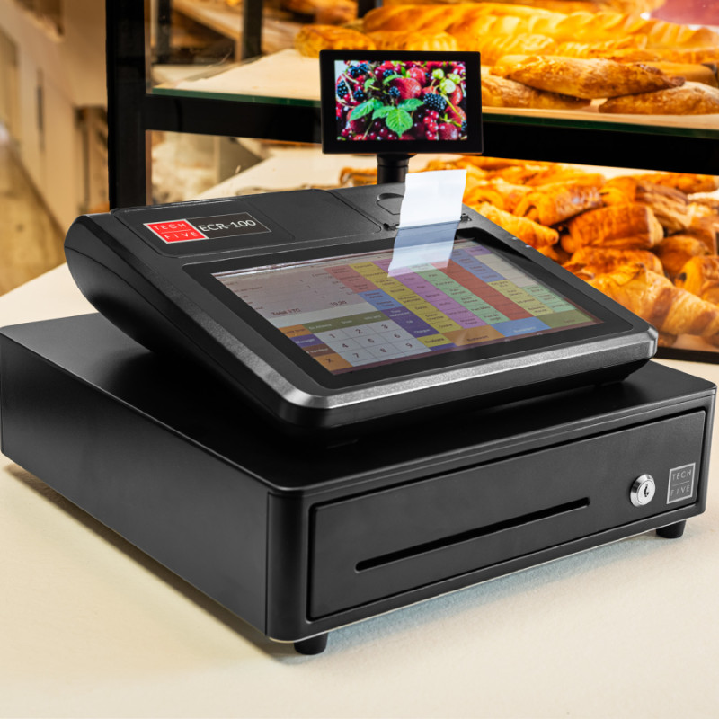 TECHFIVE CAISSE ENREGISTREUSE ECR100 AVEC TIROIR