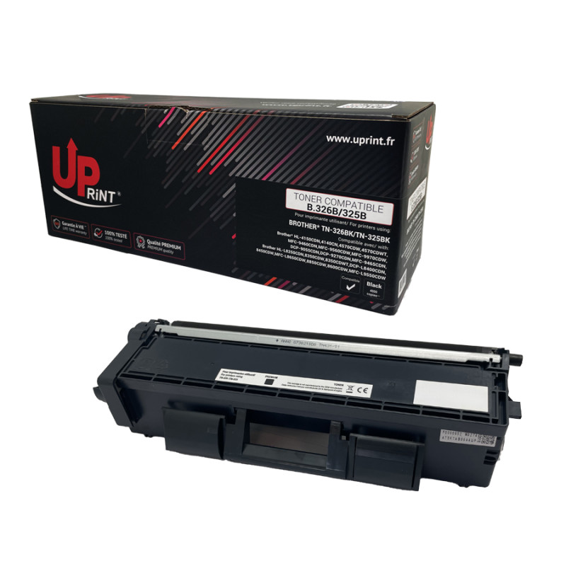 UPRINT TONER COMPATIBLE BROTHER TN326/TN325 SANS NIVEAU NOIR
