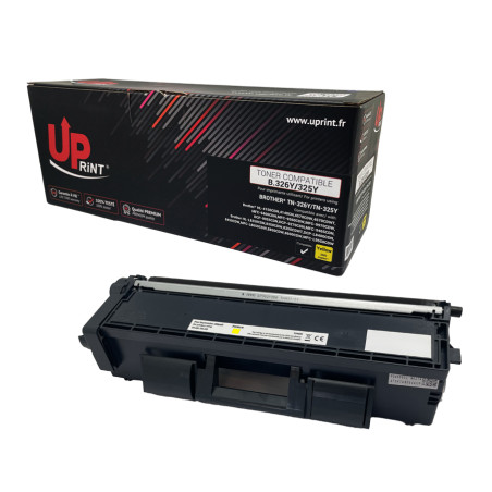 UPRINT TONER COMPATIBLE BROTHER TN326/TN325 SANS NIVEAU JAUNE