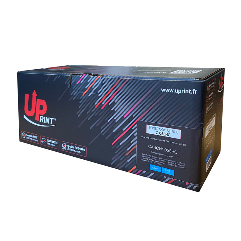 UPRINT TONER COMPATIBLE CANON 055H-REMPLACE 3019C002 CYAN