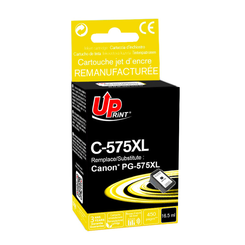 UPRINT CARTOUCHE REMANUFACTUREE CANON PGI575XL-REMPLACE 5437C001 NOIR