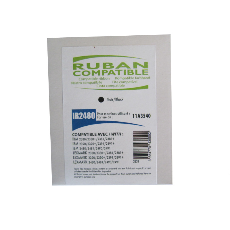 NEUTRE IR2480 BK RUBAN POUR IMPRIMANTE MATRICIELLE COMPATIBLE AVEC IBM