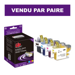 UPRINT PACK 4 CARTOUCHES COMPATIBLE BROTHER LC422XL N/C/M/J