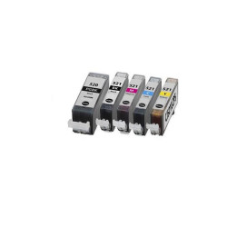 PACK 5 CARTOUCHES COMPATIBLE CANON PGI520/CLI521-REMPLACE 2932B001 N/N