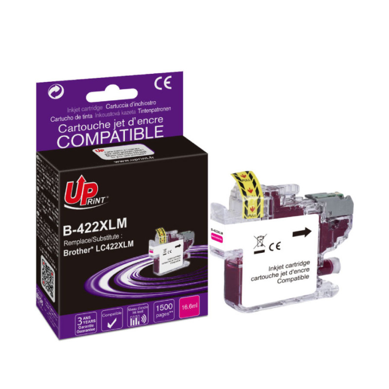 UPRINT CARTOUCHE COMPATIBLE BROTHER LC422XL MAGENTA