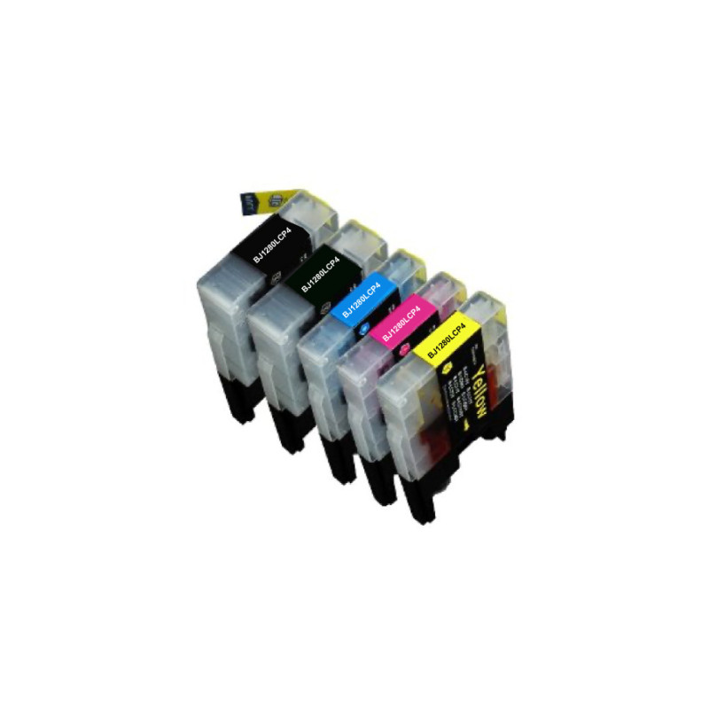 PACK 4 CARTOUCHES COMPATIBLE BROTHER LC1240/1280-REMPLACE LC1220/LC124