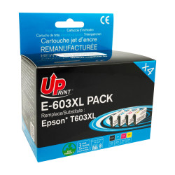 UPRINT PACK 4 CARTOUCHES REMANUFACTUREES EPSON 603XL-REMPLACE C13T03A6
