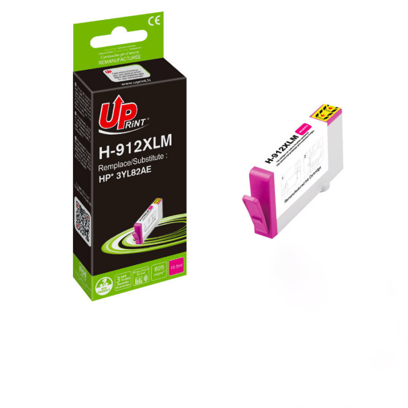 UPRINT CARTOUCHE REMANUFACTUREE HP 912XL NEW GENERATION-REMPLACE 3YL82