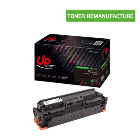 UPRINT TONER REMANUFACTURE HP 415X PUCE ORIGINE SANS NIVEAU-REMPLACE W