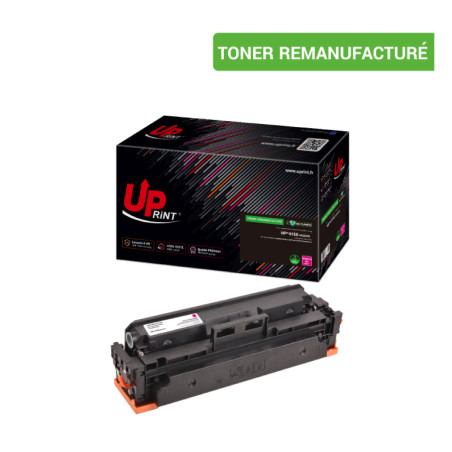 UPRINT TONER REMANUFACTURE HP 415X PUCE ORIGINE SANS NIVEAU-REMPLACE W