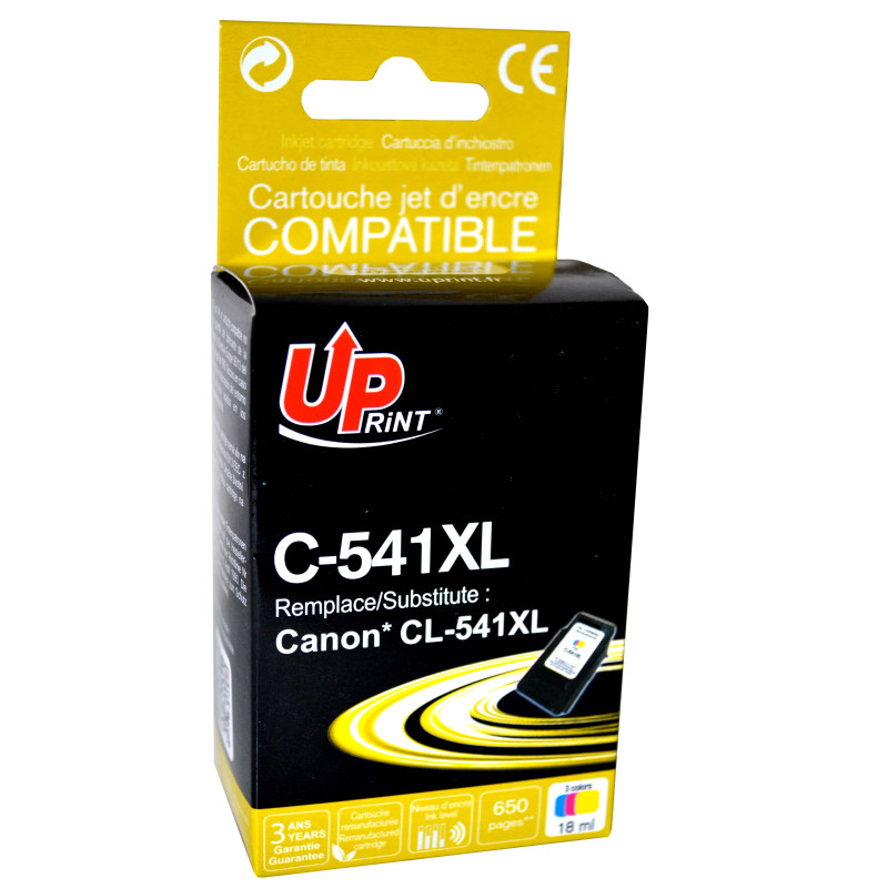UPRINT CARTOUCHE REMANUFACTUREE CANON CL541XL-REMPLACE 5226B005 COULEU