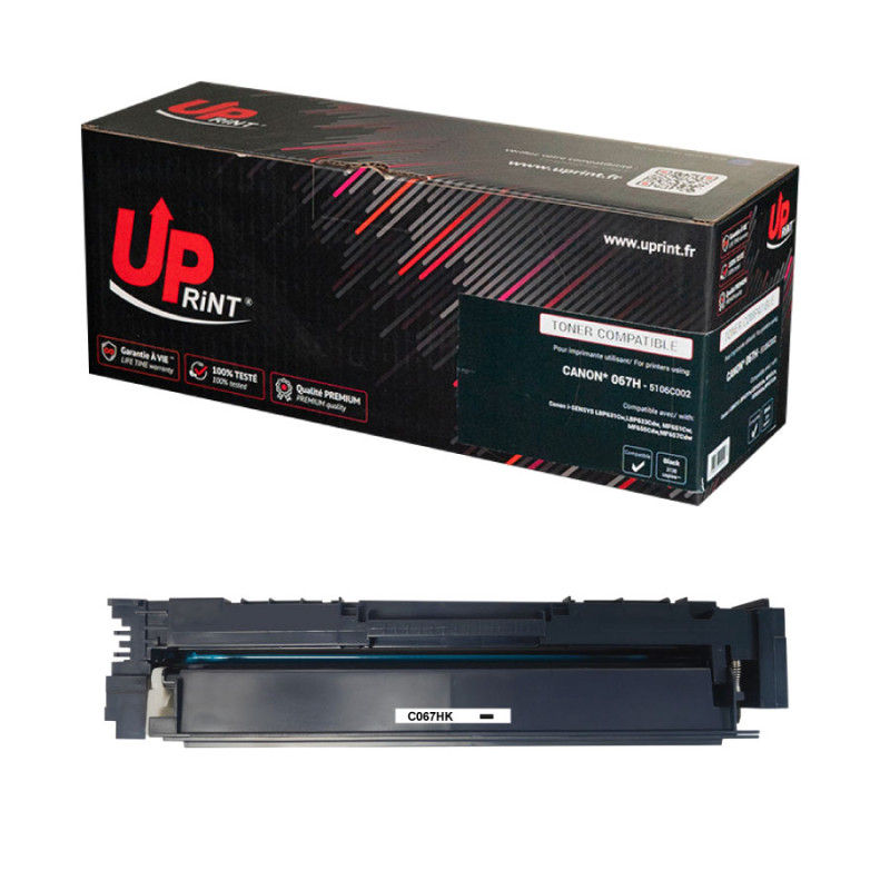 UPRINT TONER COMPATIBLE CANON 067H-REMPLACE 5106C002 BLACK
