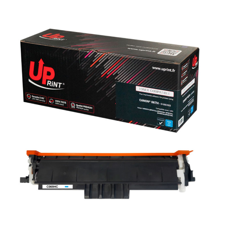 UPRINT TONER COMPATIBLE CANON 067H-REMPLACE 5105C002 CYAN