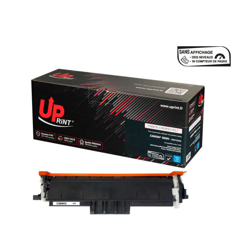 UPRINT TONER COMPATIBLE CANON 069H PUCE ORIGINE SANS NIVEAU-REMPLACE 5