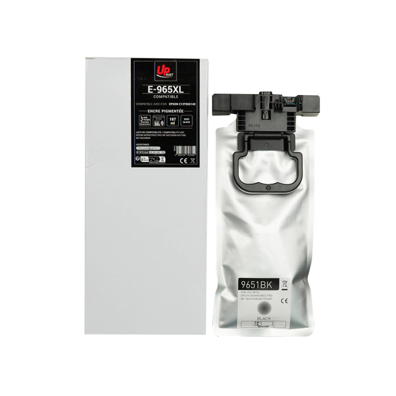 UPRINT CARTOUCHE COMPATIBLE EPSON 9651-REMPLACE C13T965140 NOIR