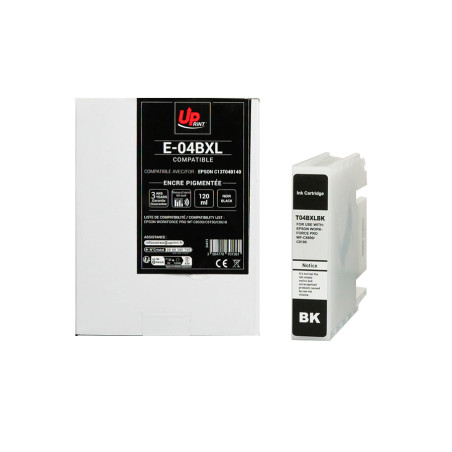 UPRINT CARTOUCHE COMPATIBLE EPSON T04BXL-REMPLACE C13T04B140 NOIR