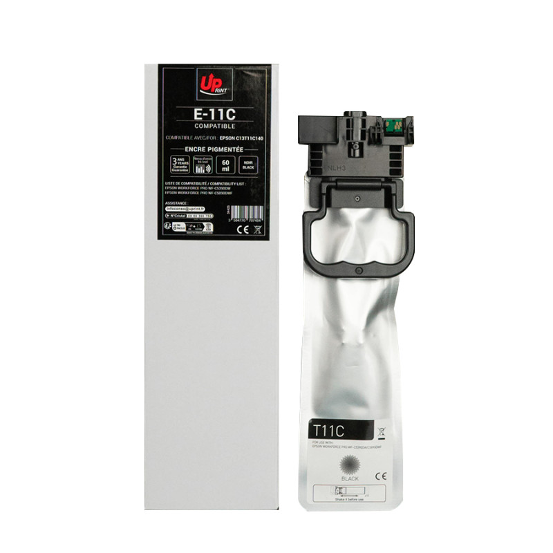 UPRINT CARTOUCHE COMPATIBLE EPSON T11C1-REMPLACE C13T11C140 NOIR