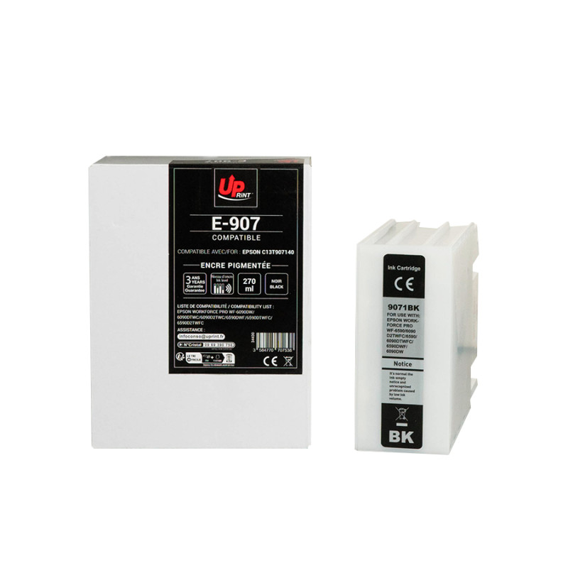 UPRINT CARTOUCHE COMPATIBLE EPSON 9071-REMPLACE C13T907140 NOIR