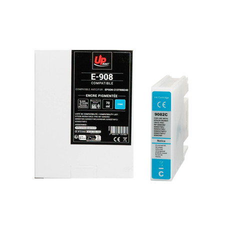 UPRINT CARTOUCHE COMPATIBLE EPSON 9082-REMPLACE C13T908240 CYAN