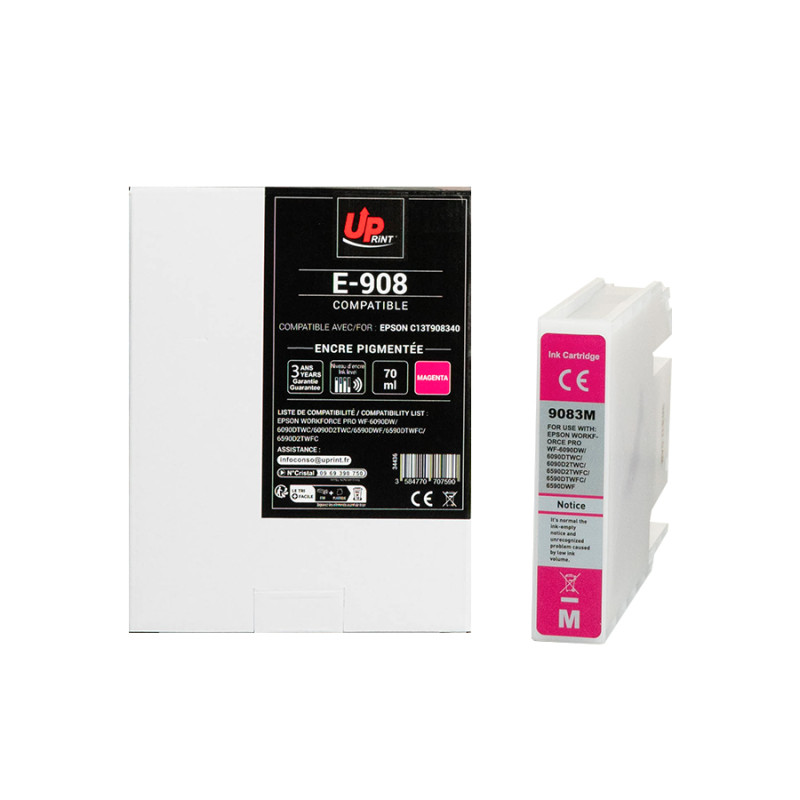 UPRINT CARTOUCHE COMPATIBLE EPSON 9083-REMPLACE C13T908340 MAGENTA
