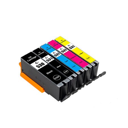 PACK 5 CARTOUCHES COMPATIBLES CANON PGI530/CLI531 N/N/C/M/J