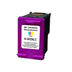 CARTOUCHE REMANUFACTUREE HP 302XL SANS NIVEAU-REMPLACE F6U68AE COULEUR