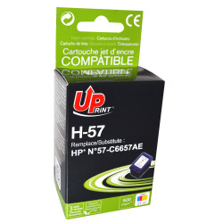UPRINT CARTOUCHE REMANUFACTUREE HP N°57-REMPLACE C6657AE COULEUR