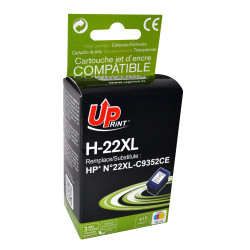 UPRINT CARTOUCHE REMANUFACTUREE HP N°22-REMPLACE C9352CE COULEUR