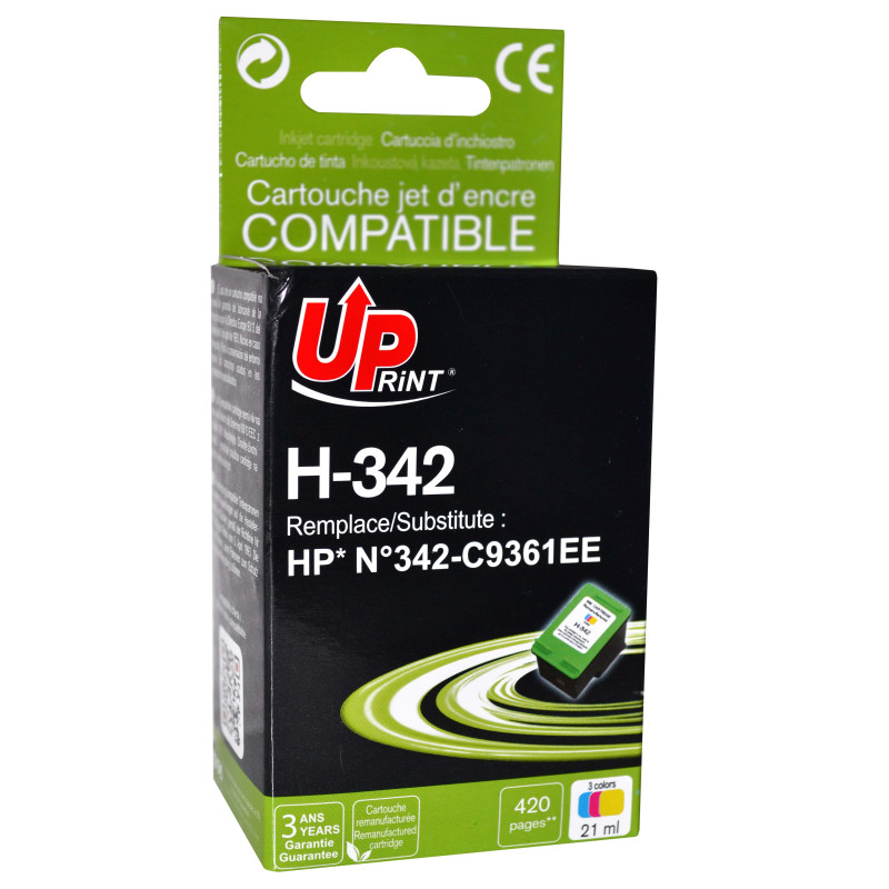 UPRINT CARTOUCHE REMANUFACTUREE HP N°342-REMPLACE C9361EE COULEUR