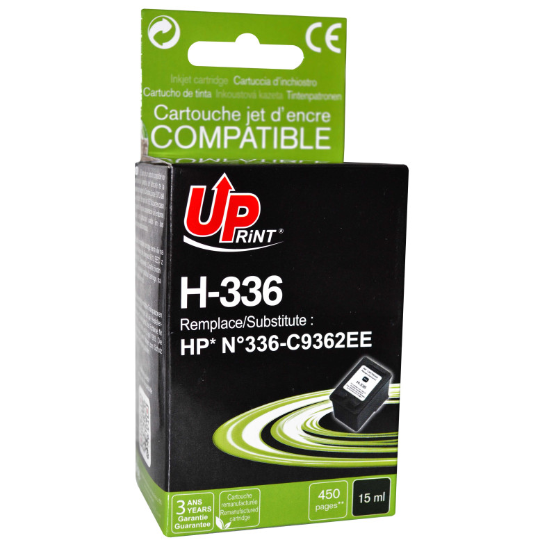 UPRINT CARTOUCHE REMANUFACTUREE HP N°336-REMPLACE C9362EE NOIR