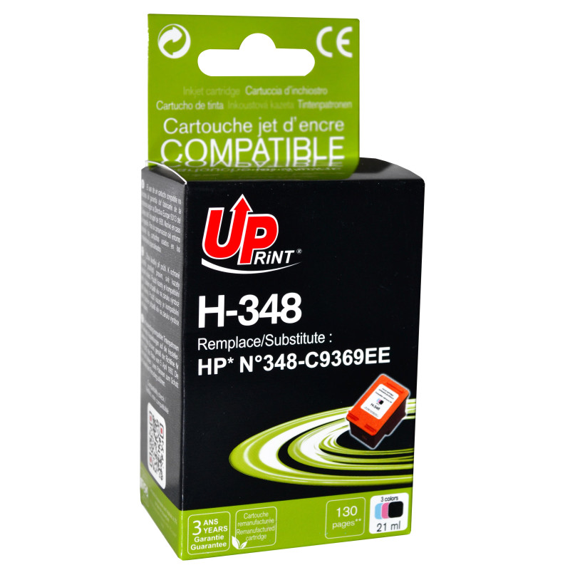 UPRINT CARTOUCHE REMANUFACTUREE HP N°348-REMPLACE C9369EE COULEUR