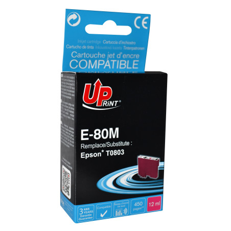 UPRINT CARTOUCHE COMPATIBLE EPSON T0803-REMPLACE C13T08034011 MAGENTA