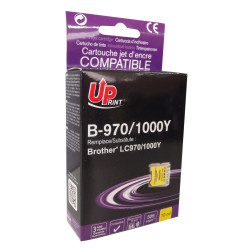 UPRINT CARTOUCHE COMPATIBLE BROTHER LC970/LC1000 JAUNE