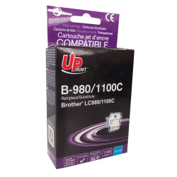 UPRINT CARTOUCHE COMPATIBLE BROTHER LC980/LC1100 CYAN