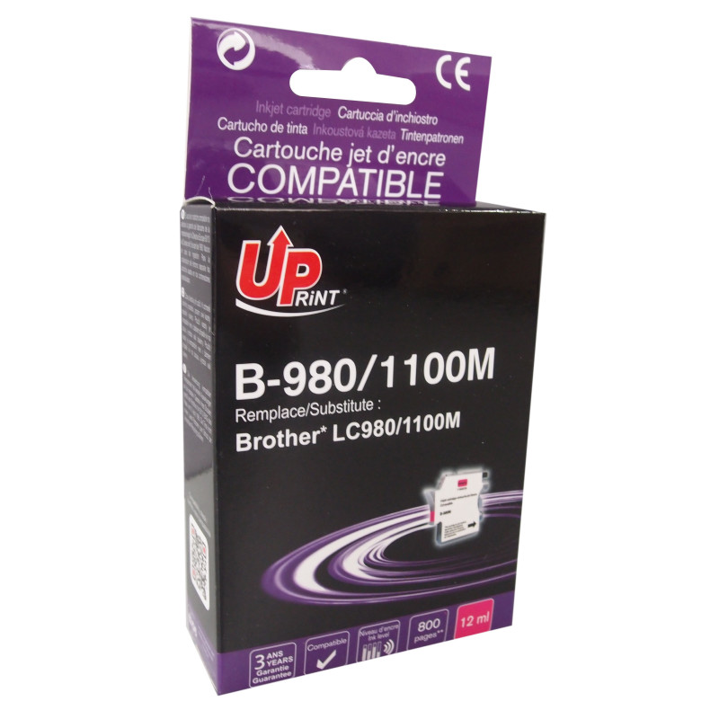UPRINT CARTOUCHE COMPATIBLE BROTHER LC980/LC1100 MAGENTA