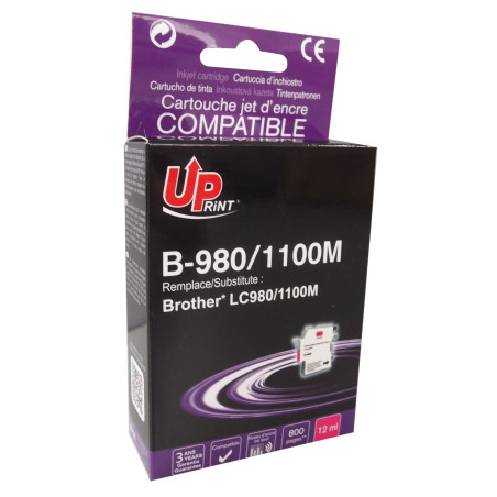 UPRINT CARTOUCHE COMPATIBLE BROTHER LC980/LC1100 MAGENTA